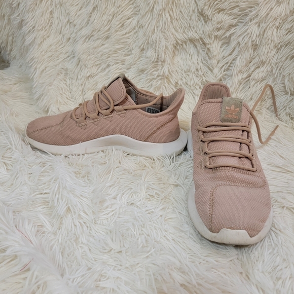 Adidas Big Girl/Women Tubular Shadow Beige Running Shoes size 5.5 - Picture 3 of 9